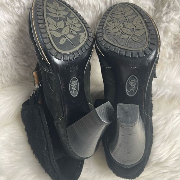 Sofft Womens Skagen Leather Black Suede Mid Calf Fold Over Cuff  Boots S… - Picture 8 of 11